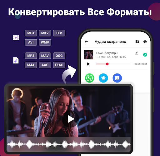 Видео в MP3 конвертер,вырезать
